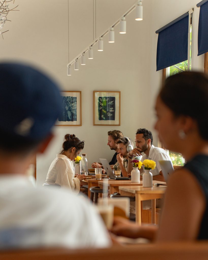 Several Ame Bistro & Coffee customers