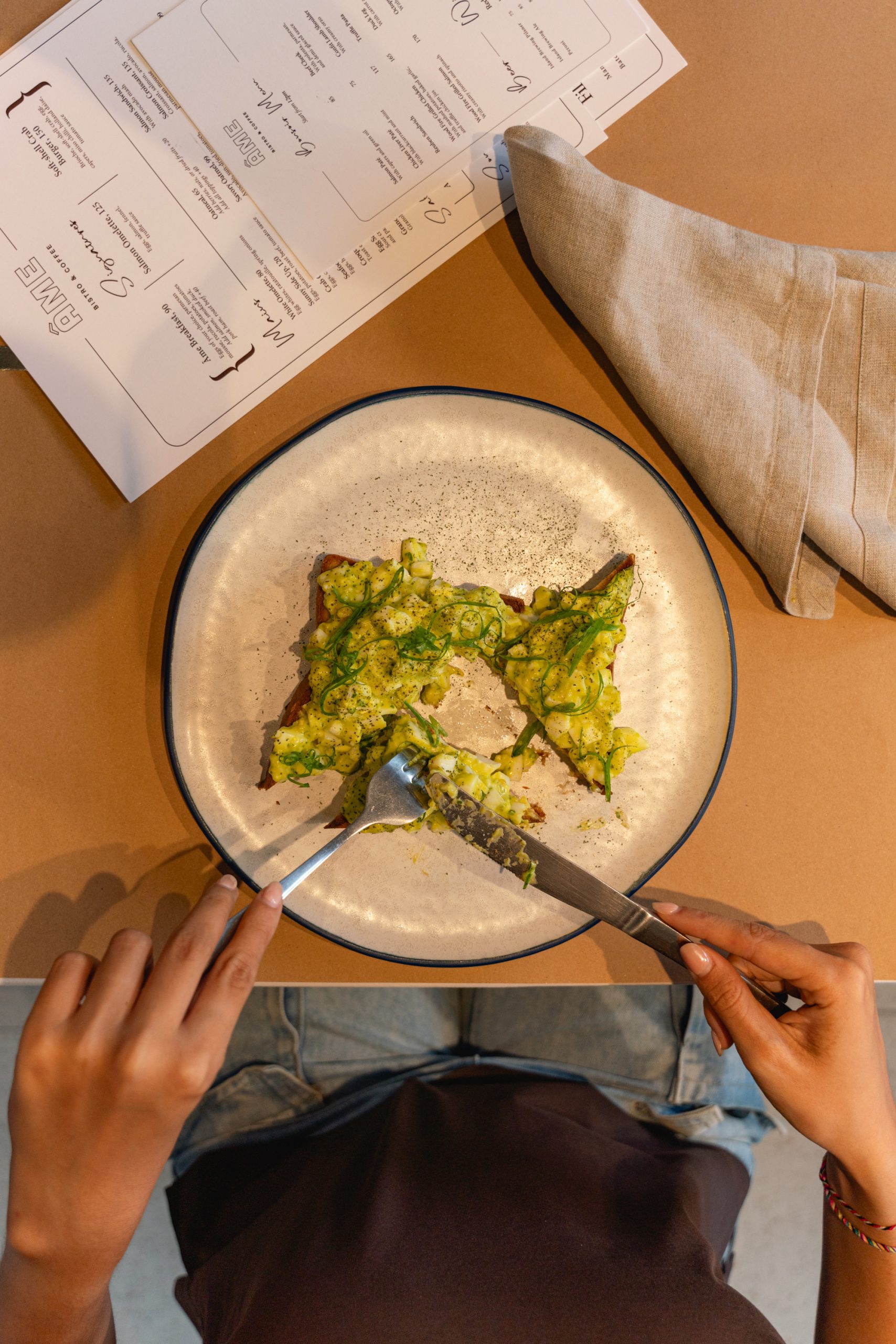 A slice of bread with sauce