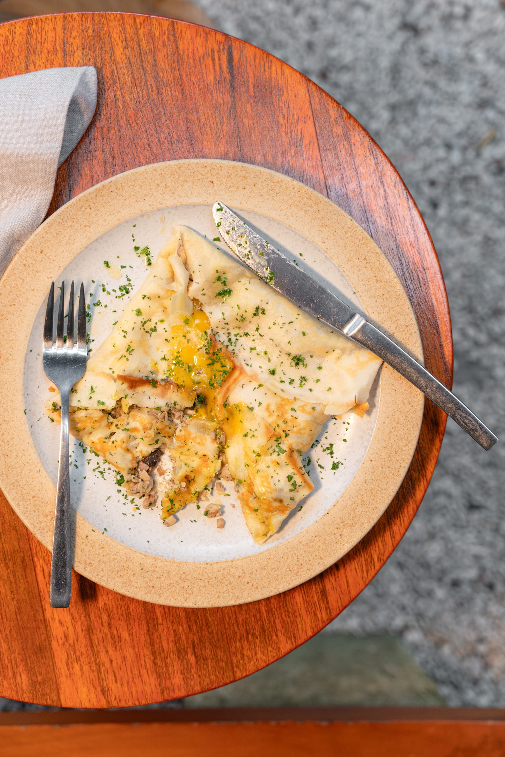A plate of bread for breakfast