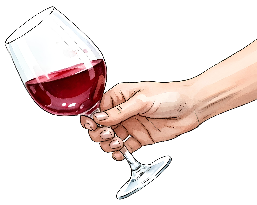 Picture a glass of wine