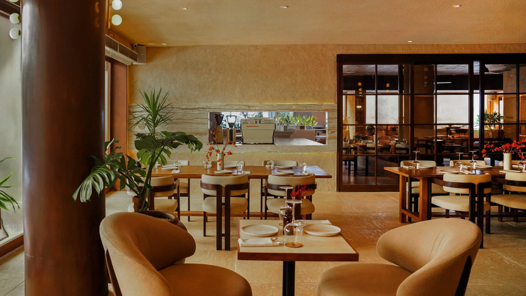 Two Face café interior in Ubud Bali